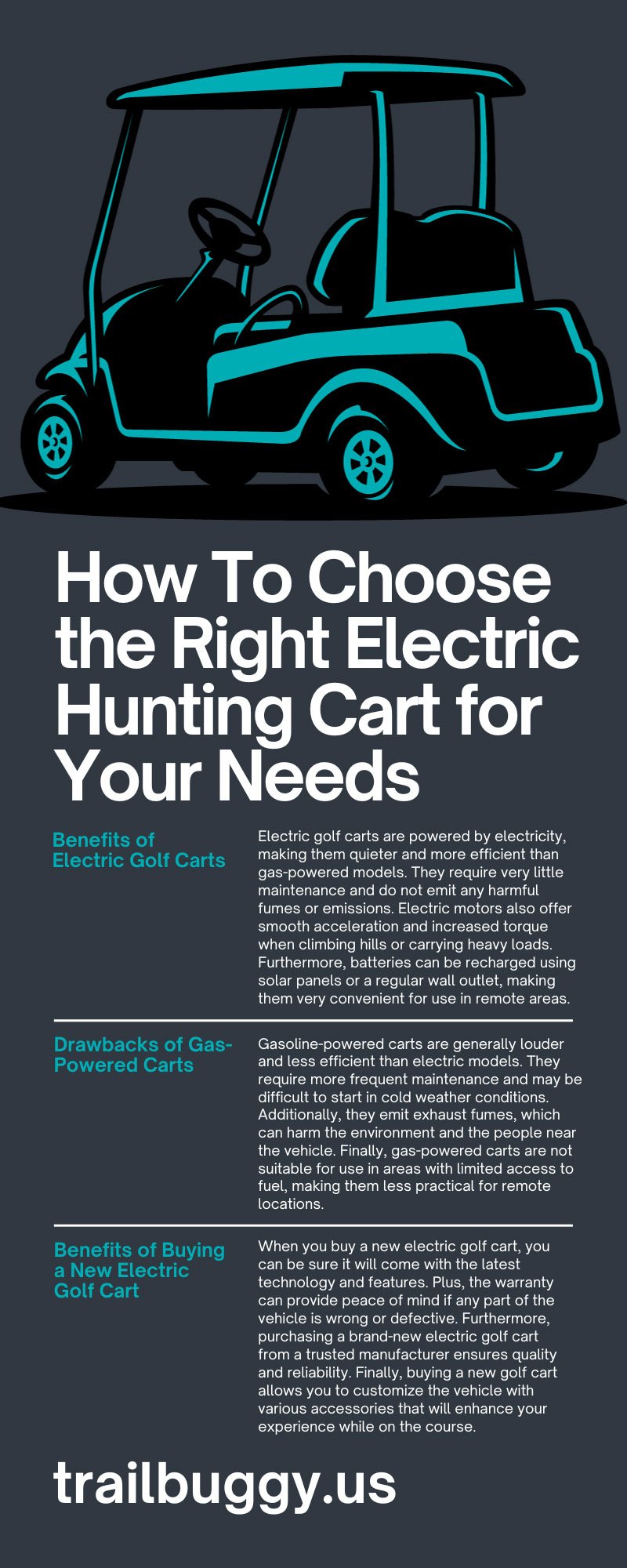 How To Choose the Right Electric Hunting Cart for Your Needs