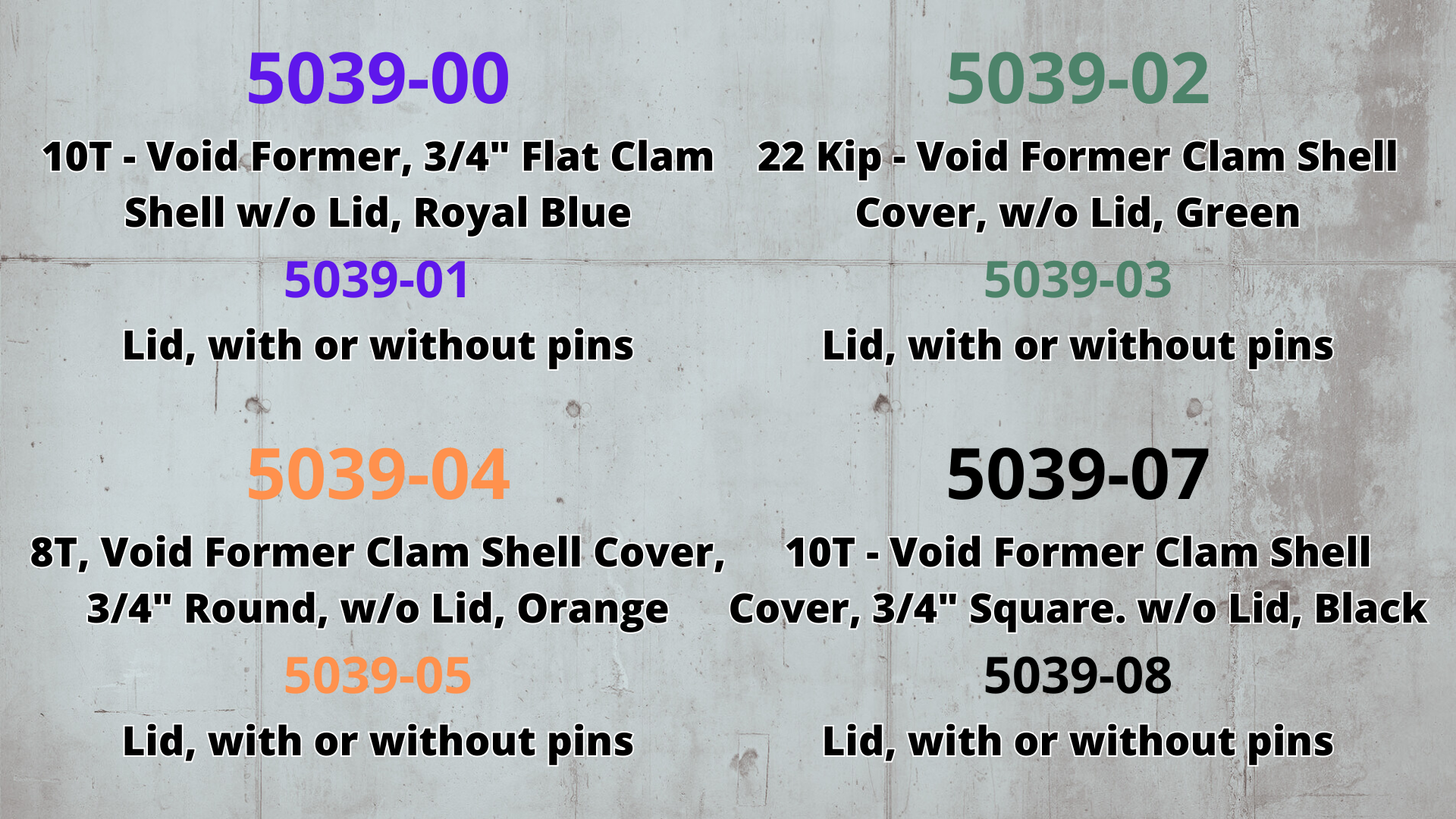 Concha y tapas de almeja prefabricadas vacías