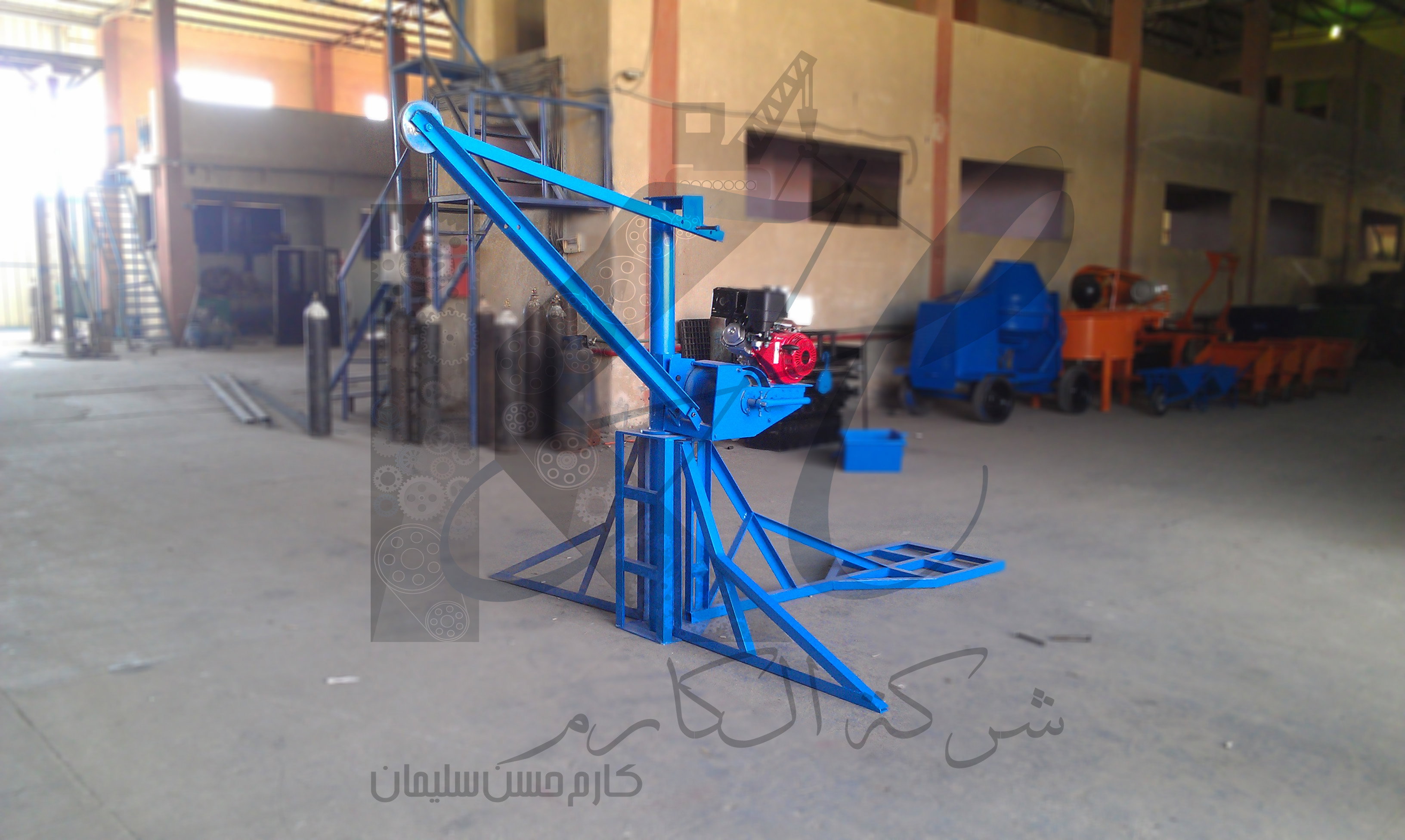 Lifting and warping cranes