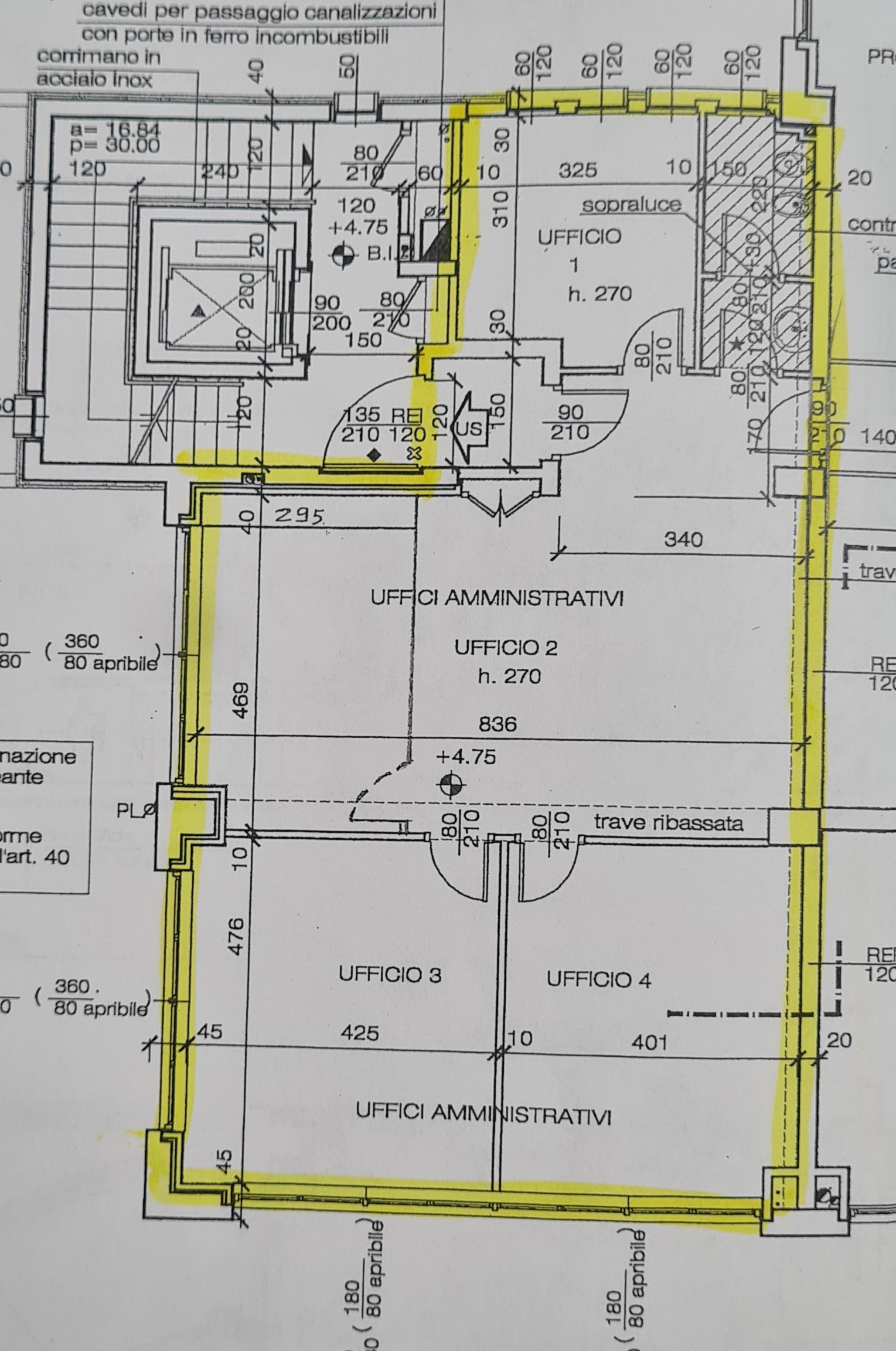 OFFICE OF 103 SQM WITH 2 PARKING SPACES