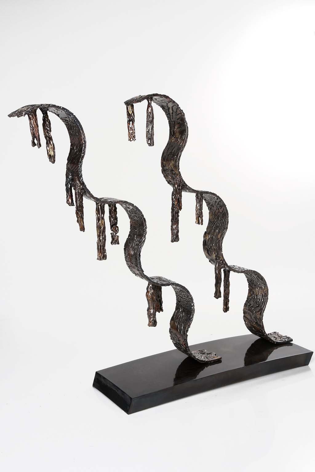 Life III | 2013 | Iron & brass sculpture of the Israeli artist, sculptor Rami Ater