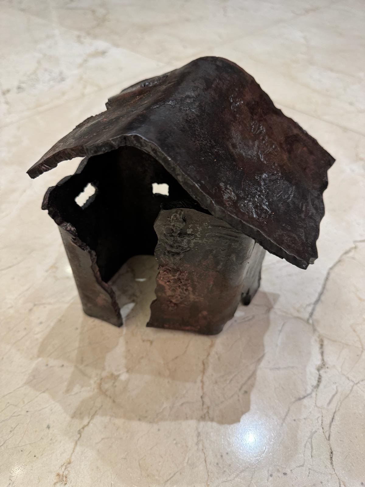 Children House |  2024 | 25x20x14 cm | Iron  sculpture |Rami Ater