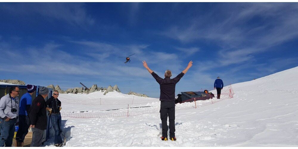 Creation of a reservoir for the Cosmiques refuge