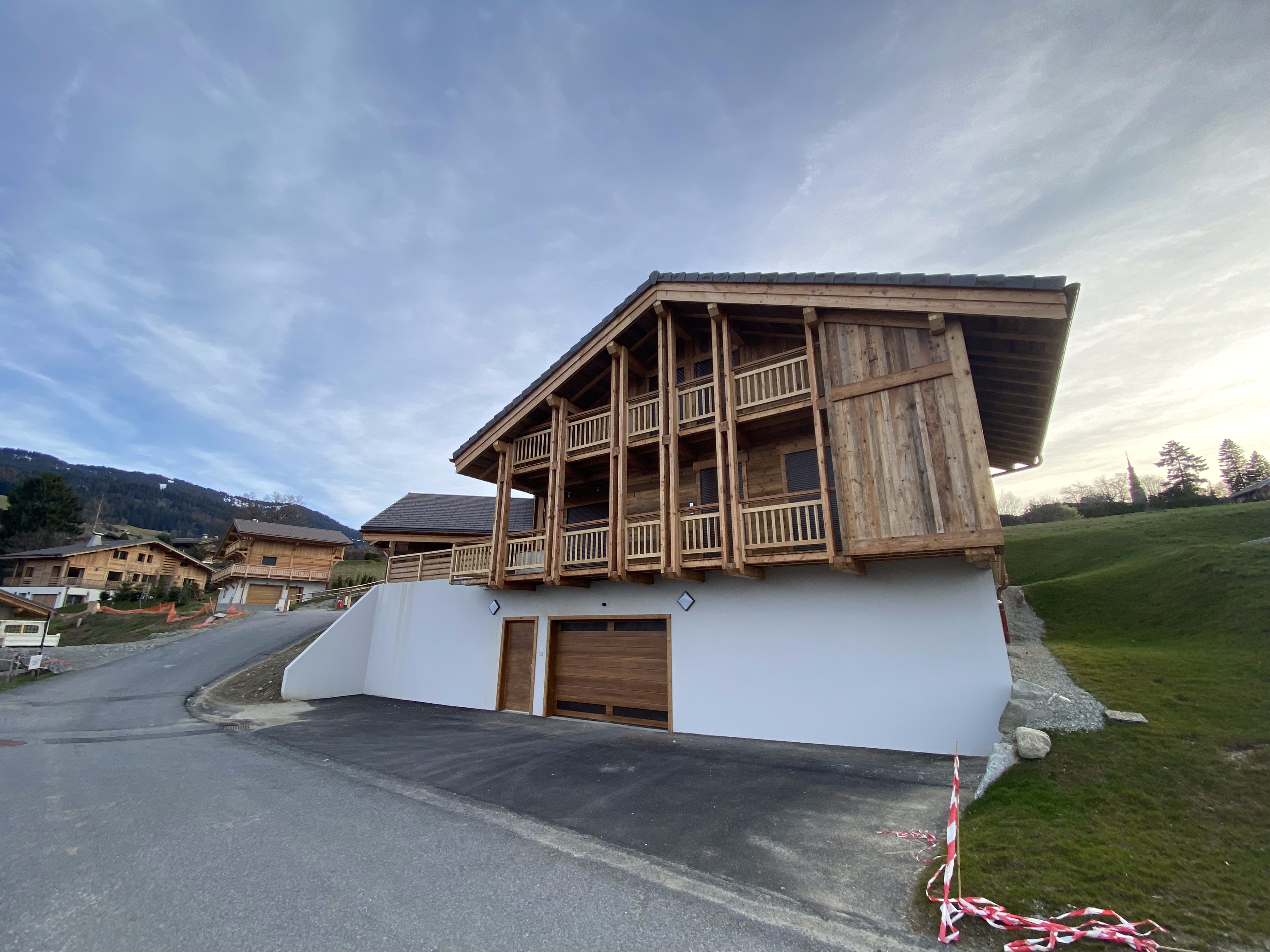 Foundation of an adjoining chalet in Combloux