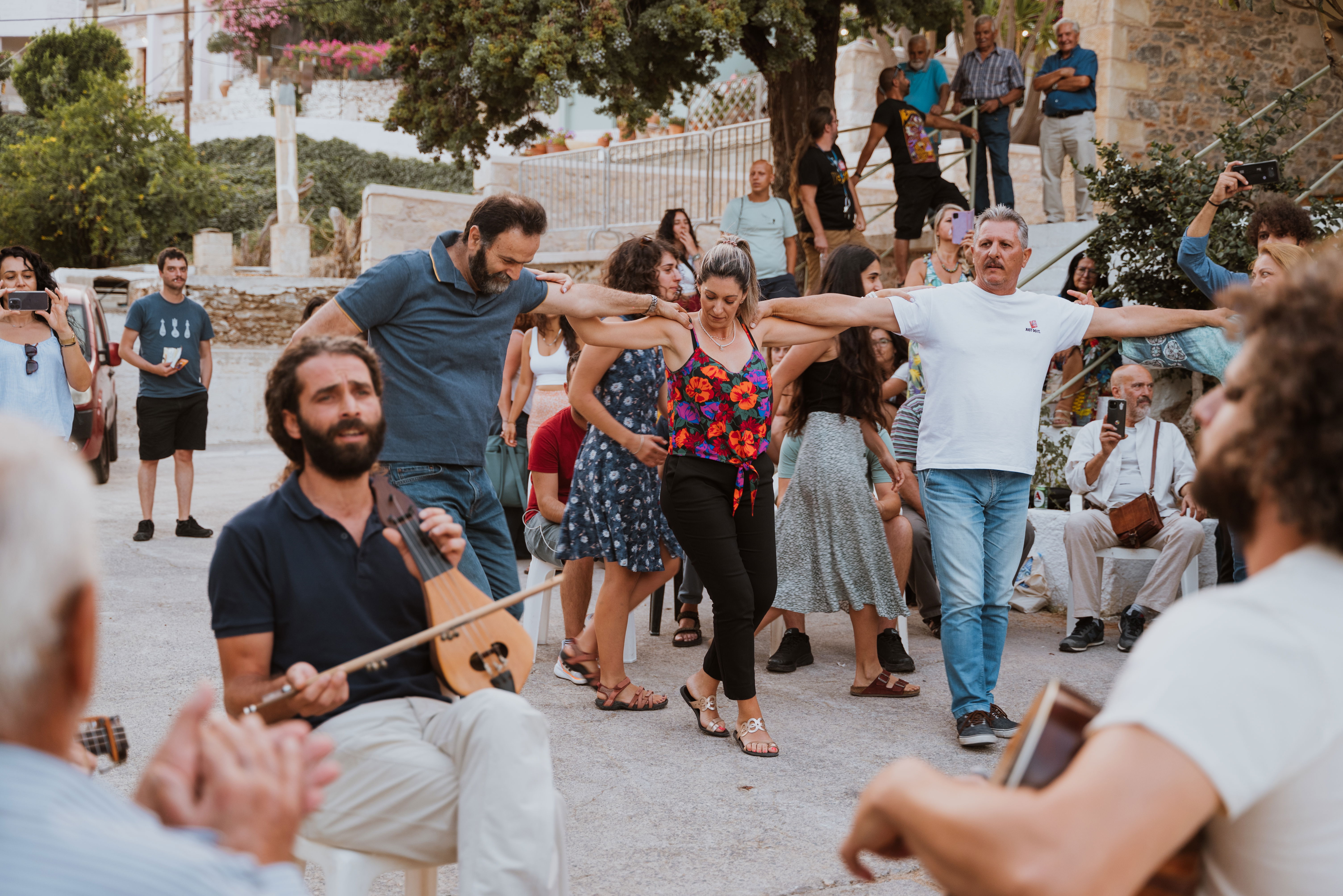 traditional local dance by the villagers