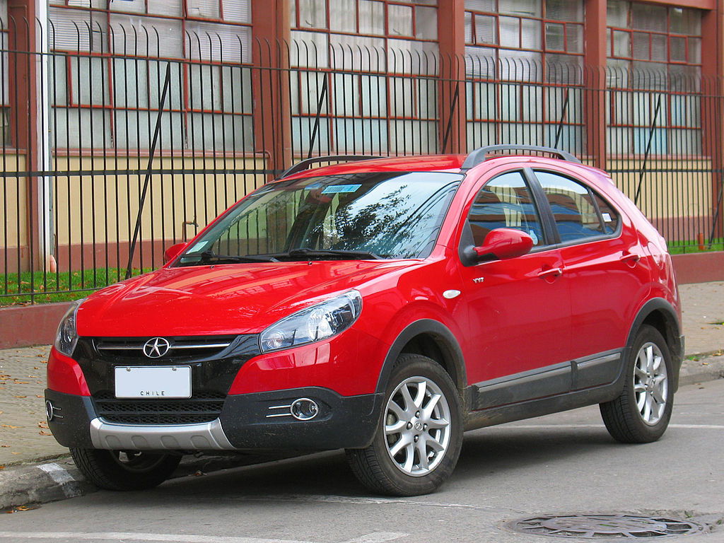 Made in China cheap cars, JAC_J3_1.3_Cross_2013 order_242 via Wikimedia.