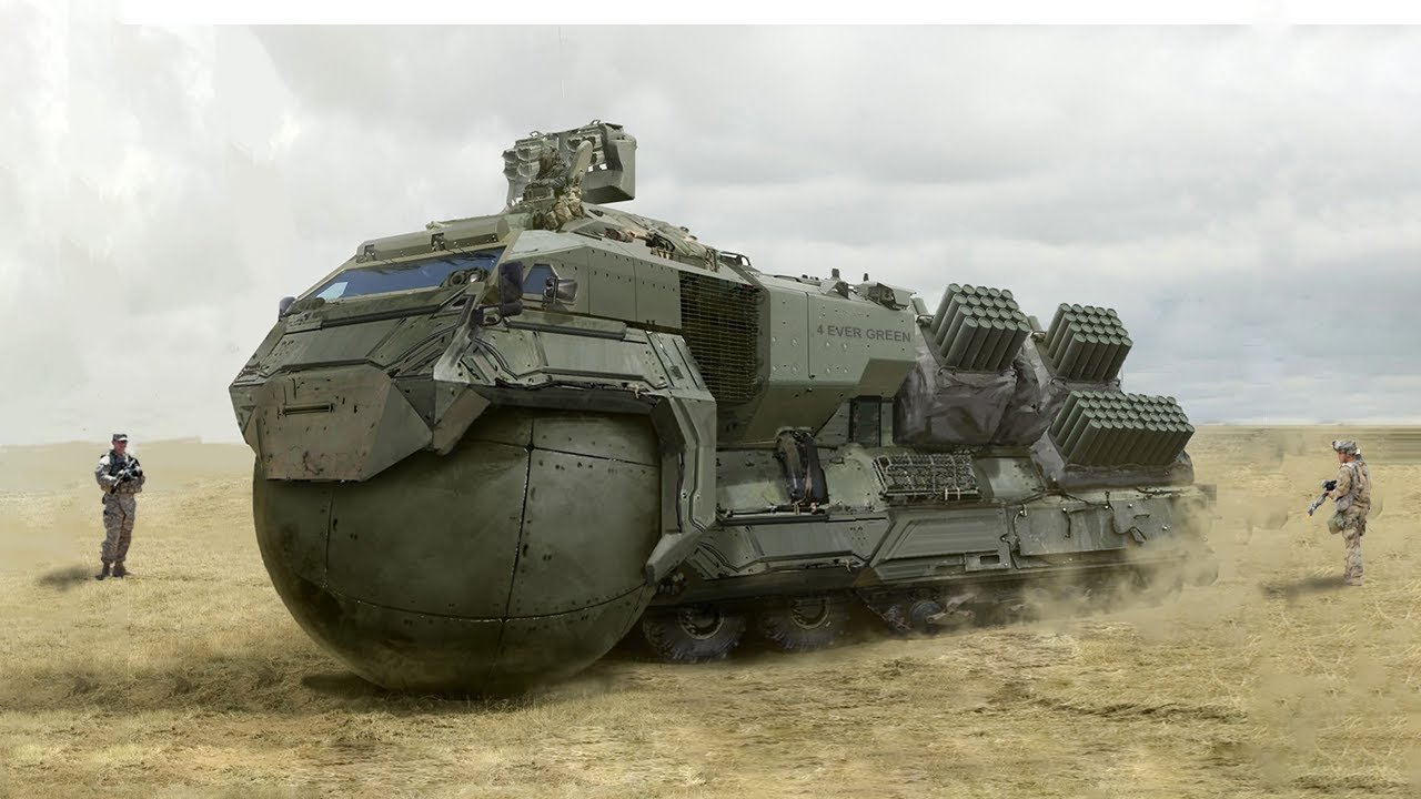 extremely powerful military vehicles.