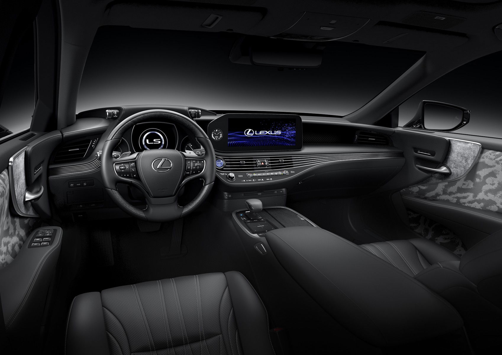 Lexus LS interior.