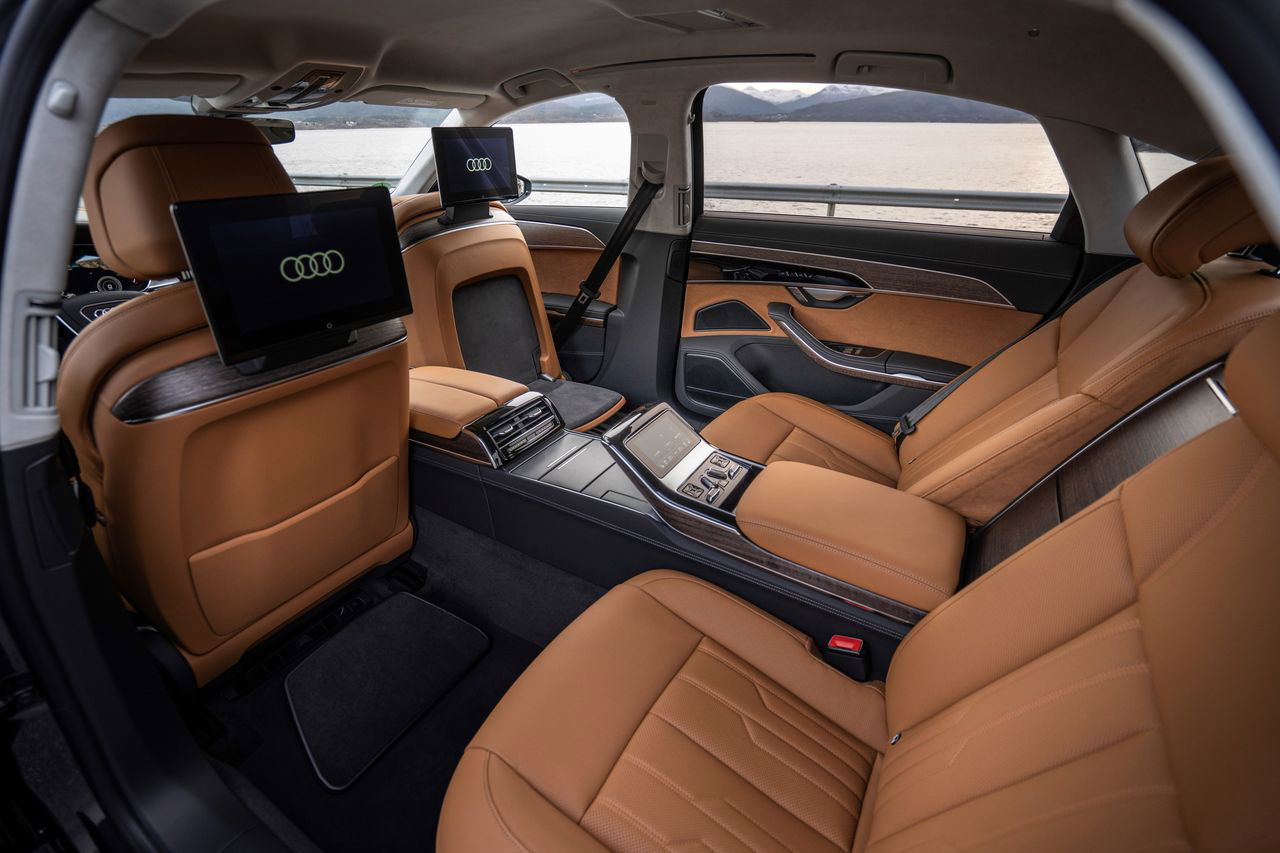The top-ten car interiors, Audi A8 interior.