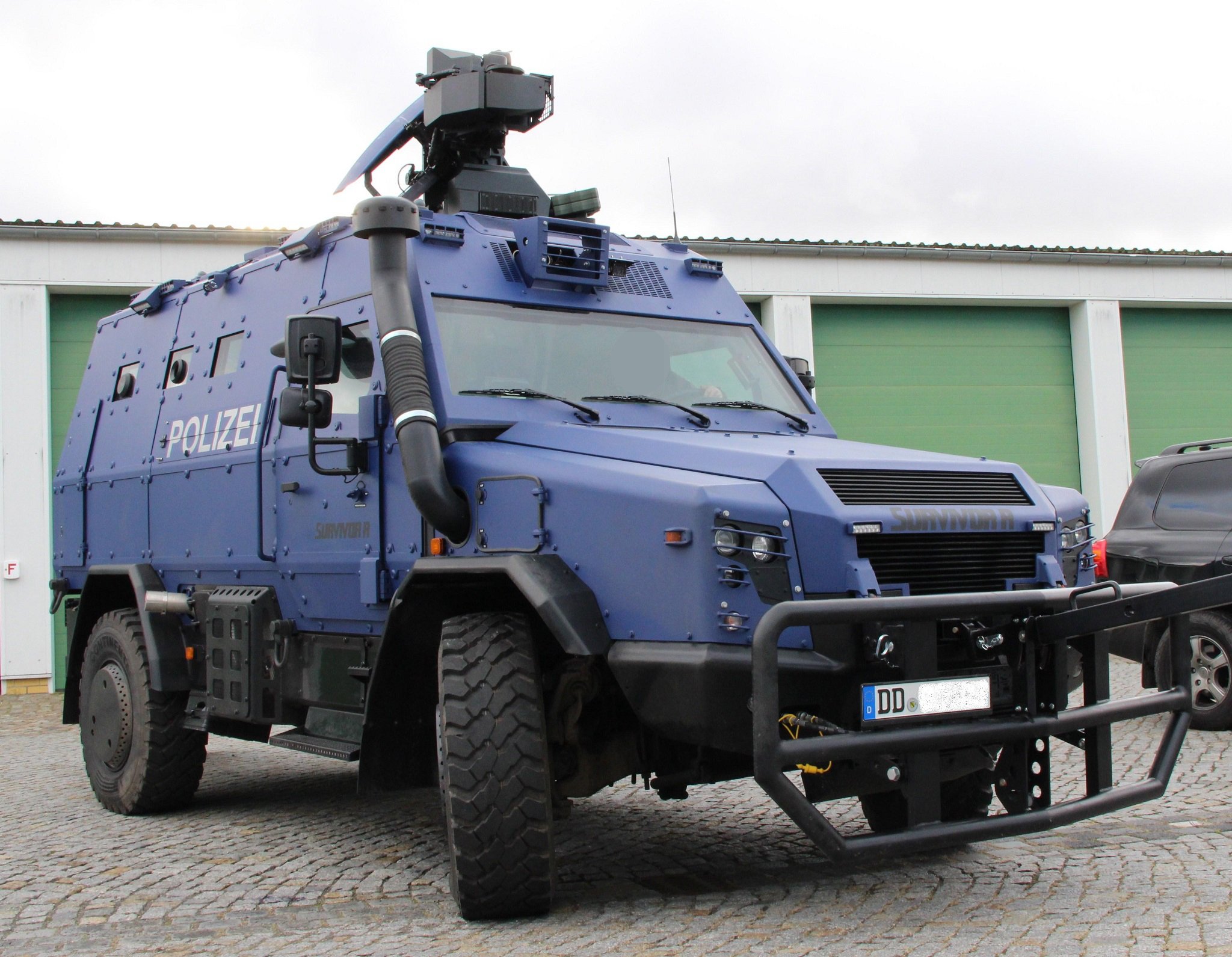 Ten most powerful trucks, Saxony_State_Police_Survivor_R Via Wikipedia.