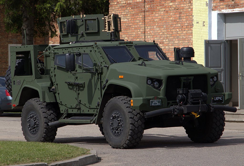 Who uses the Oshkosh Defense L-ATV combat truck, Lithuanian_JLTV_in_hussar_battalion via Wikimedia.