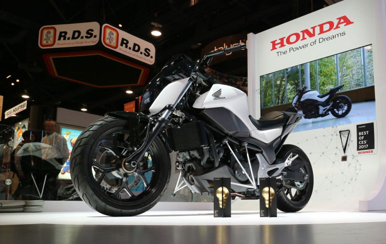 Honda Ride-assist self-balancing motorcycle.