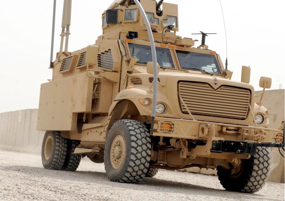 MaxxPro Nigerian combat truck.