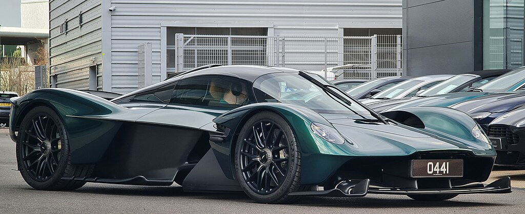 World's most expensive luxury cars - Aston_Martin_Valkyrie_Side_Angle MrWalkr via Wikimedia.