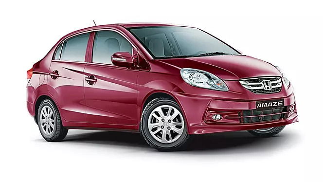 Affordable cars that run on CNG - 2015 Honda Amaze CNG.