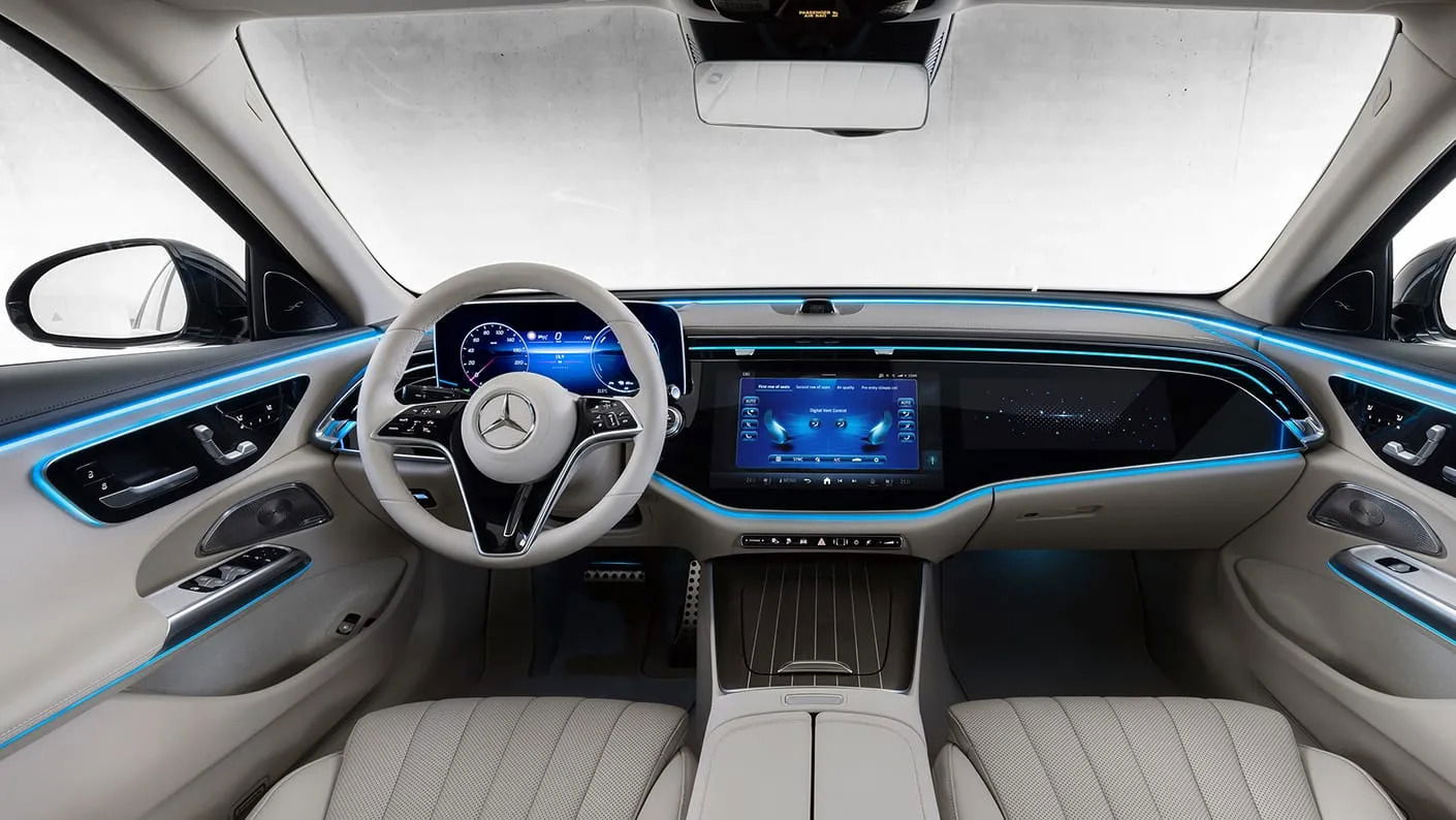 Mercedes-Benz MBUX 3.0 infotainment system.