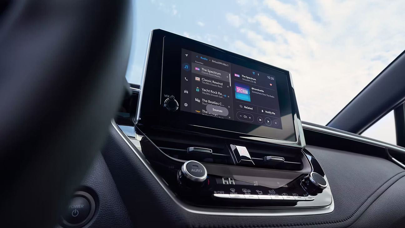 2023 Toyota Corolla SiriusXM and live radio stations.