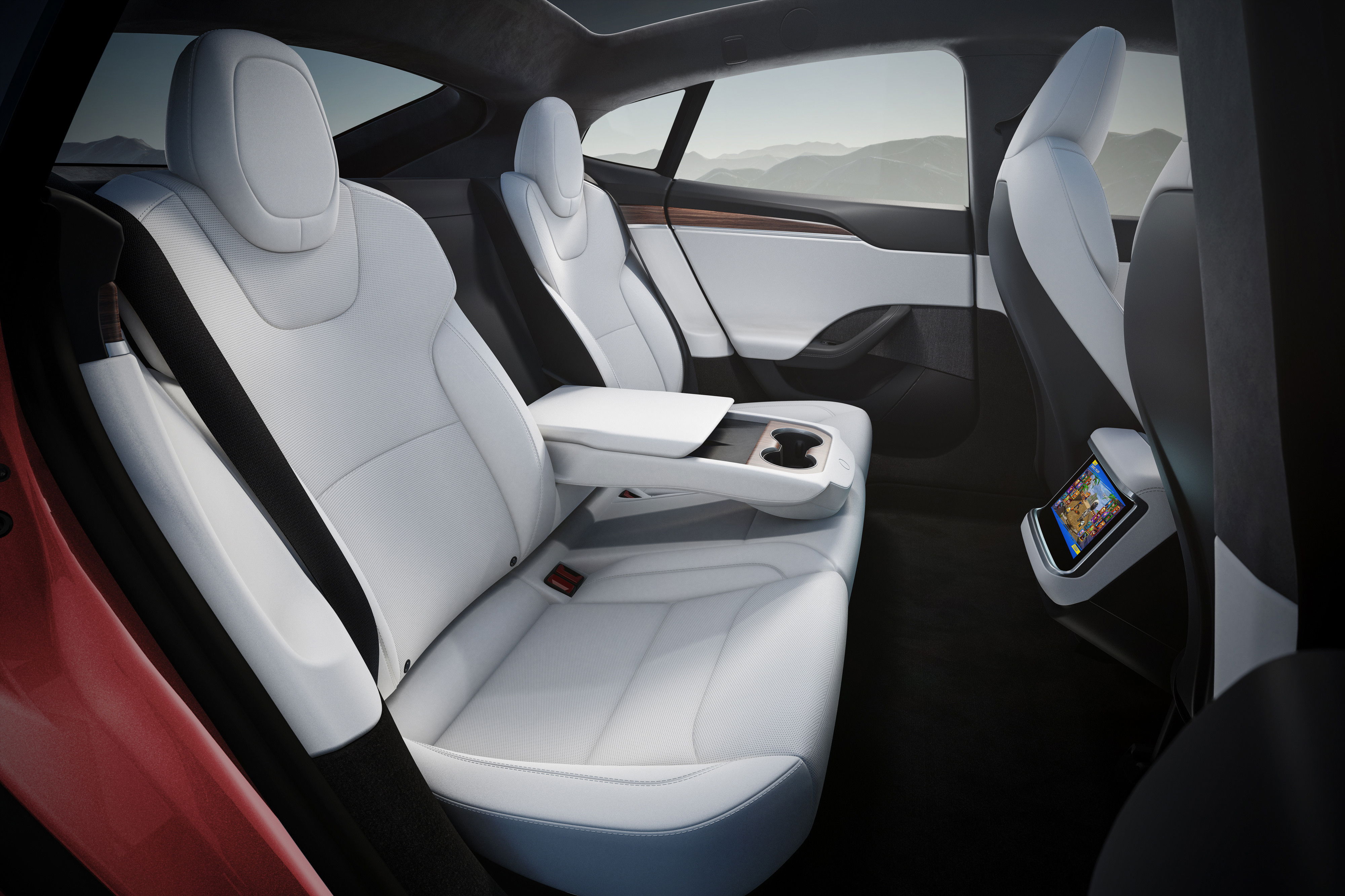 2023 Tesla Model S interior.
