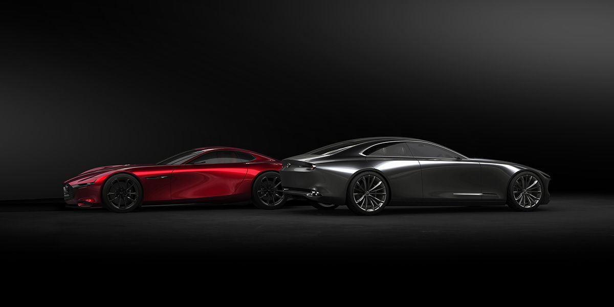 Mazda KAI Concept and Vision Coupe.