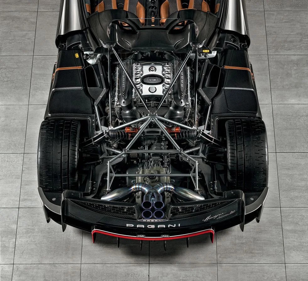 Top V12 engines in the world - Pagani Huayra BC Roadster powertrain via The Drive.
