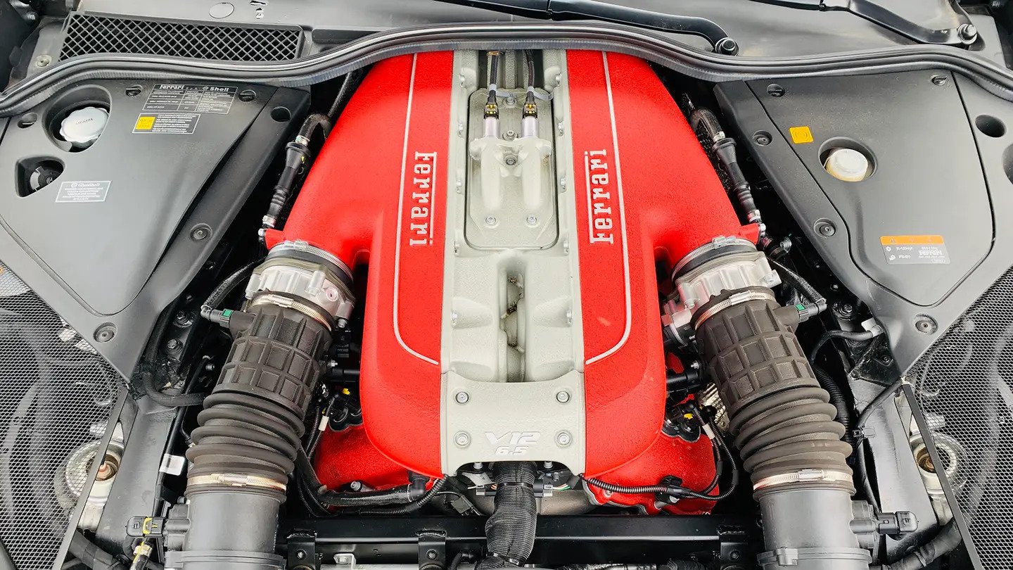 Ferrari 812 Superfast engine via The Drive.