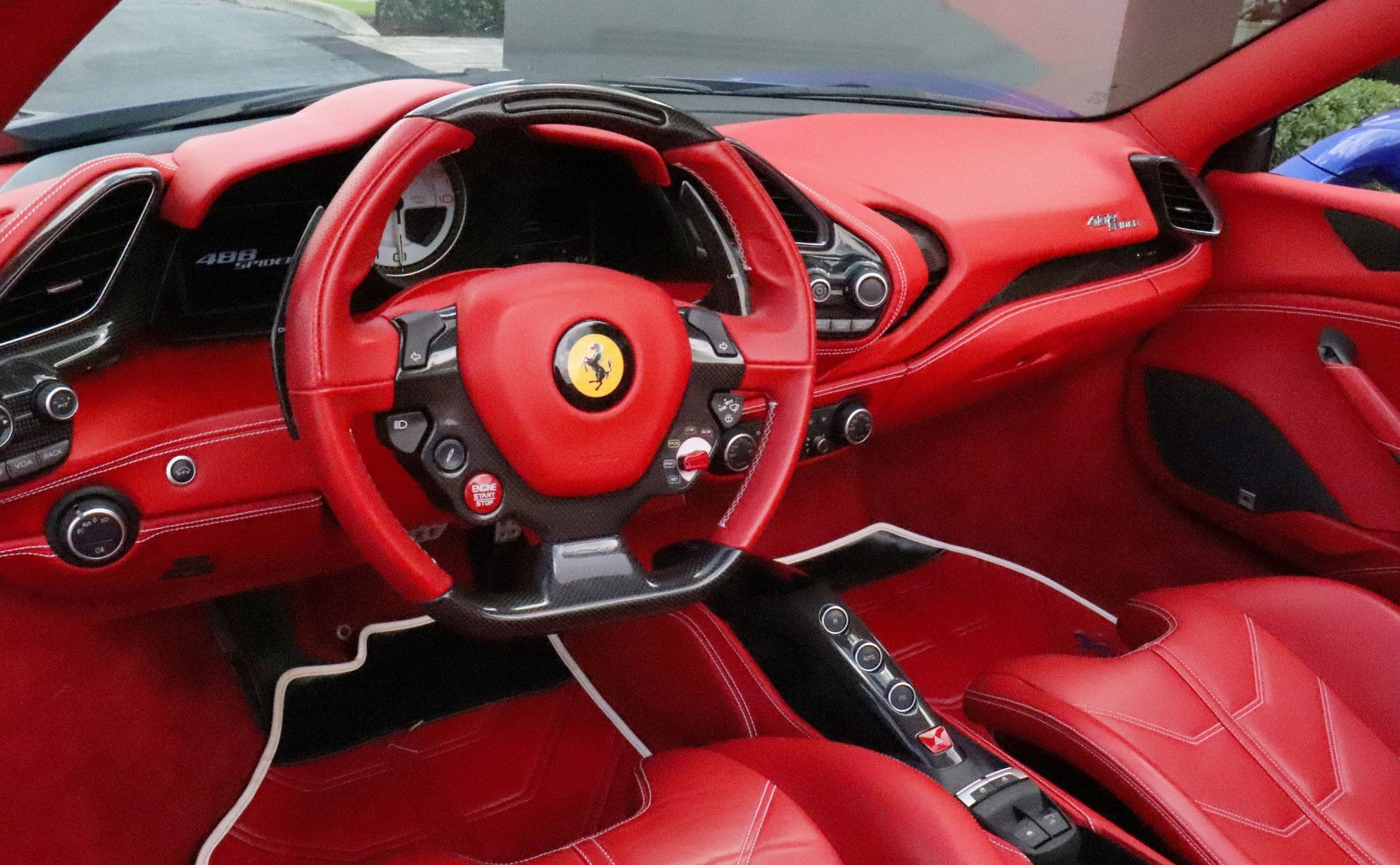 2018 Ferrari 488 interior.