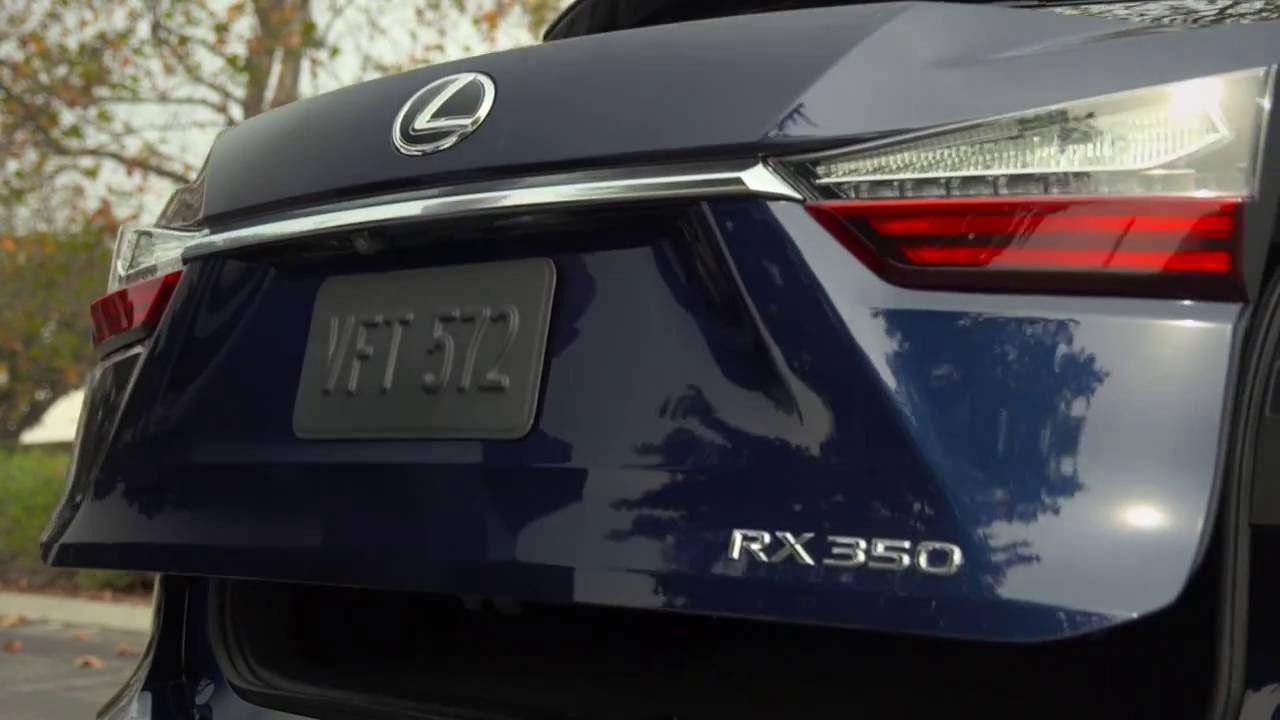 Lexus RX tailgate Lexus Drivers via YouTube.