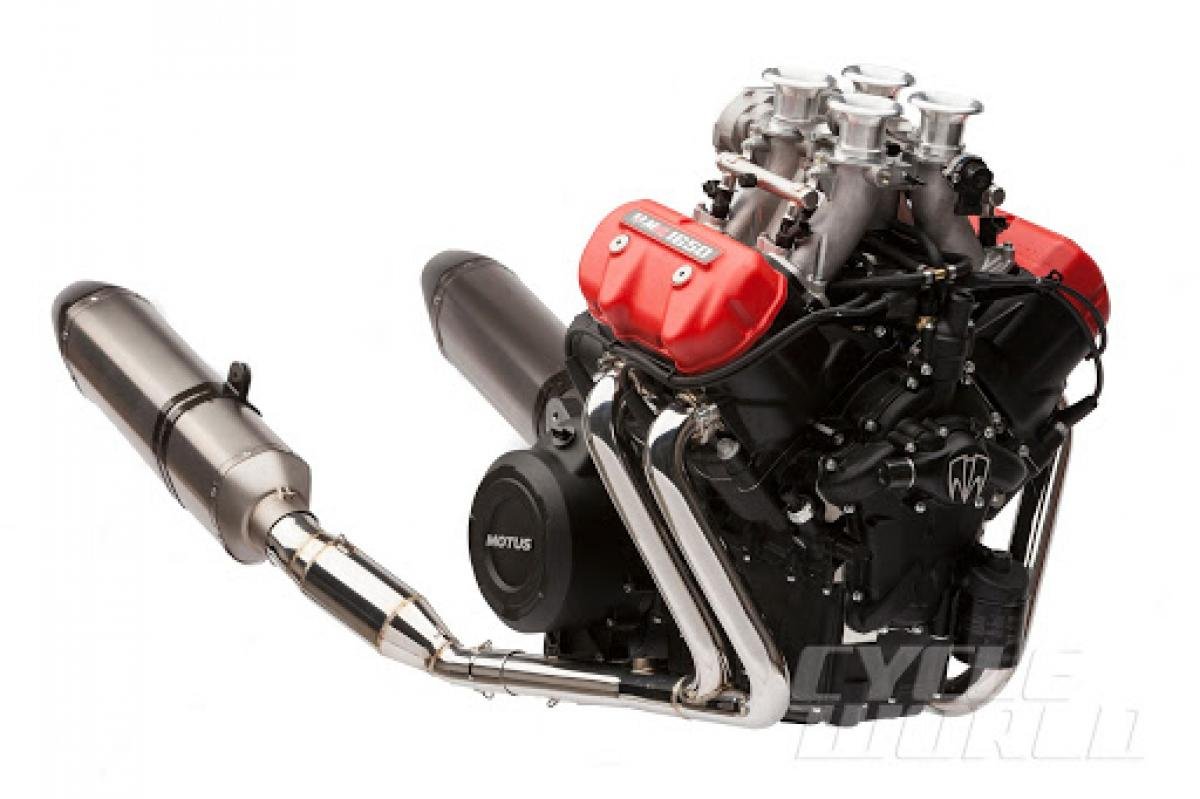 Modern V4 engines - Motus Motorcycle Engine via Visordown.