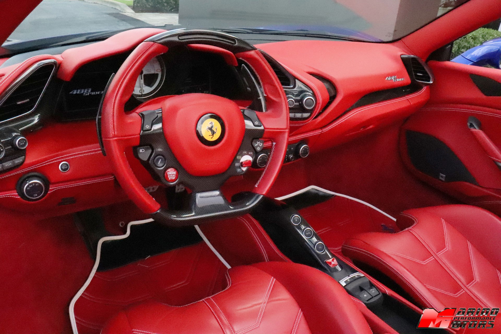 2018 Ferrari 488 GTB interior.