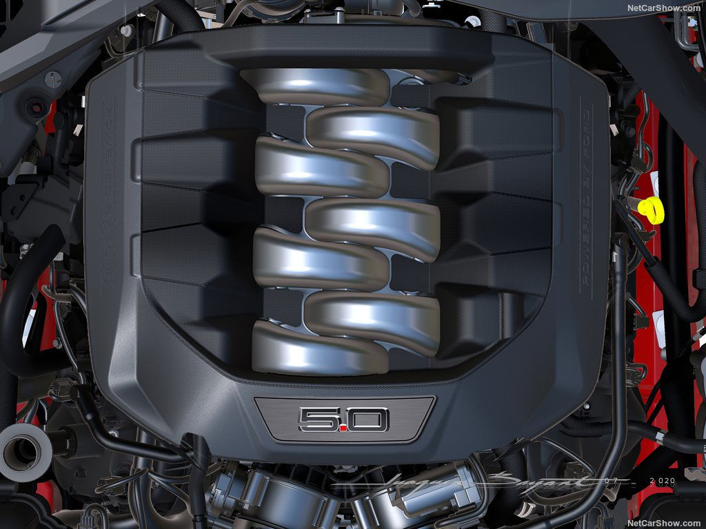 2024 Ford Mustang GT engine.