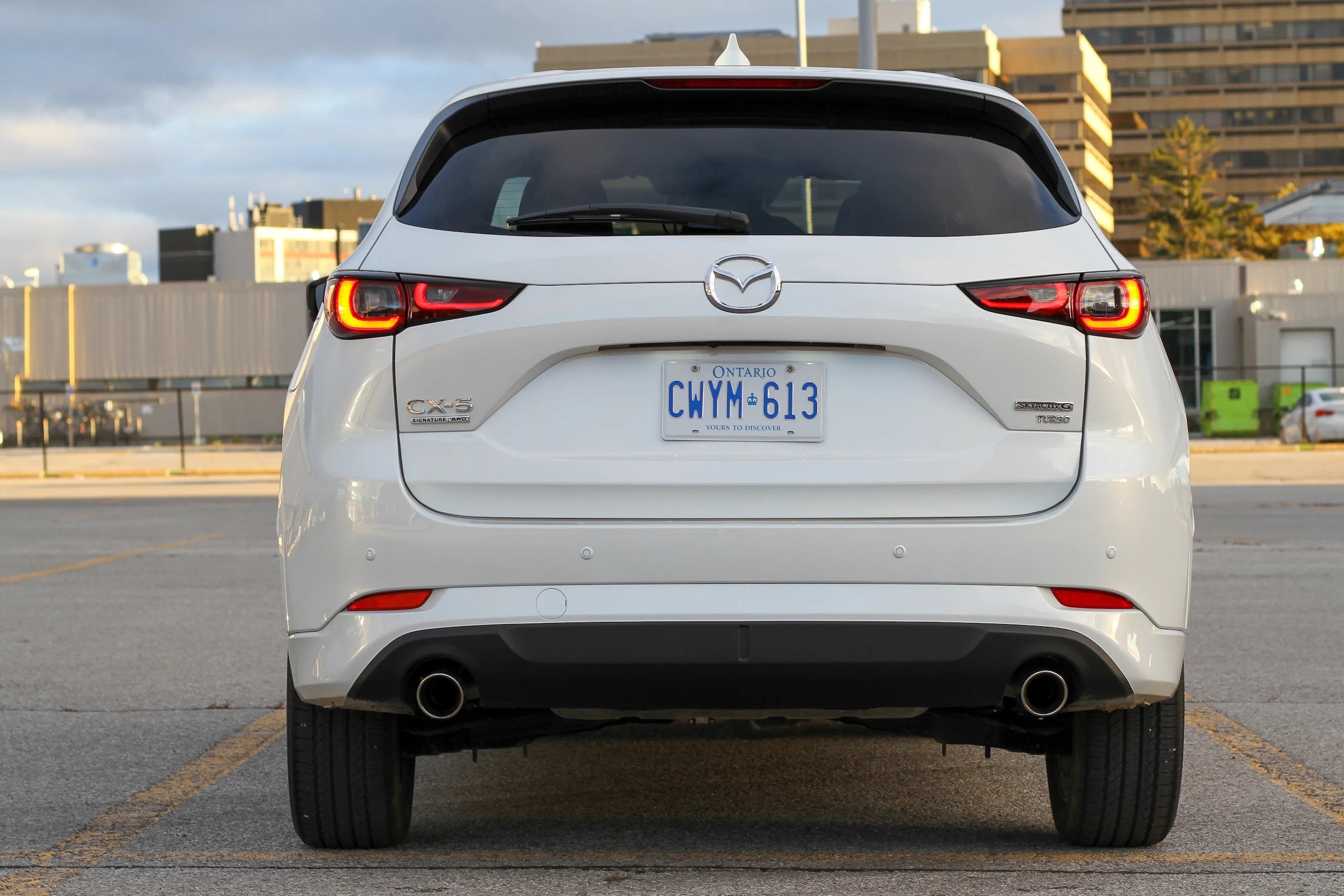 2023 Mazda CX-5 rear - via The Drive.