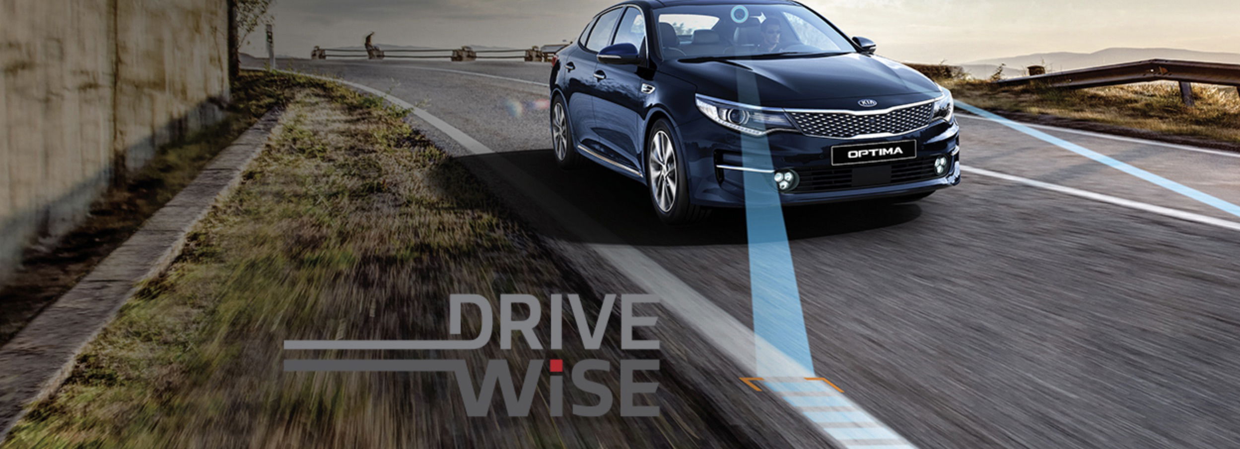 Kia DriveWise smart cruise control.