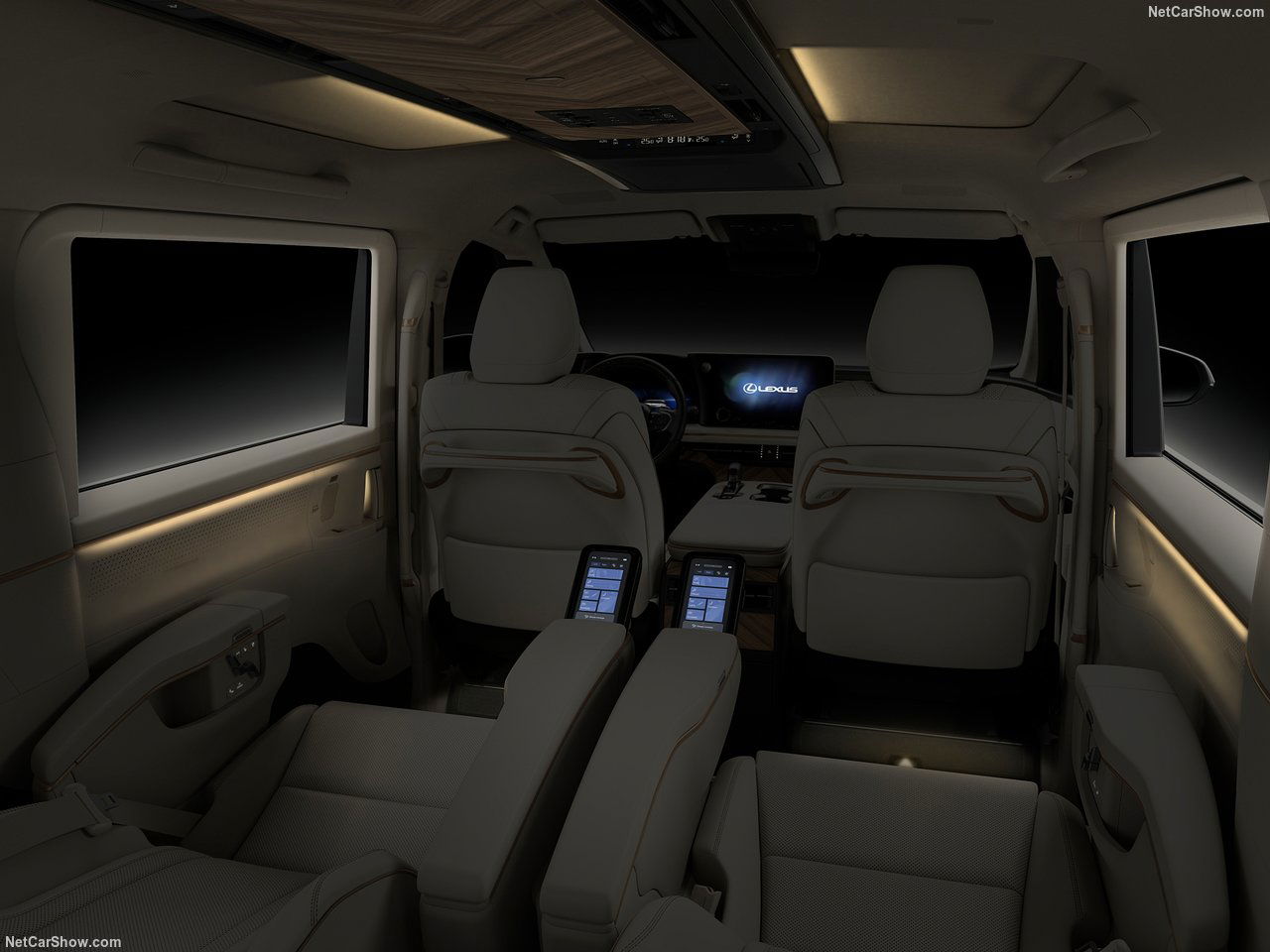 2024 Lexus LM minivan personalized interior.
