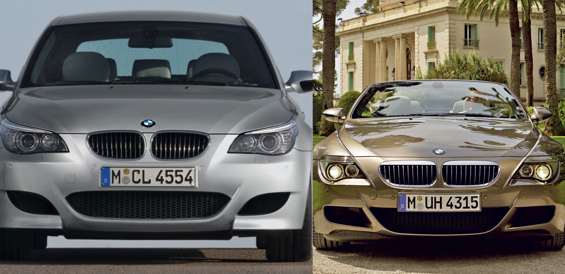 BMW M5 versus M6.