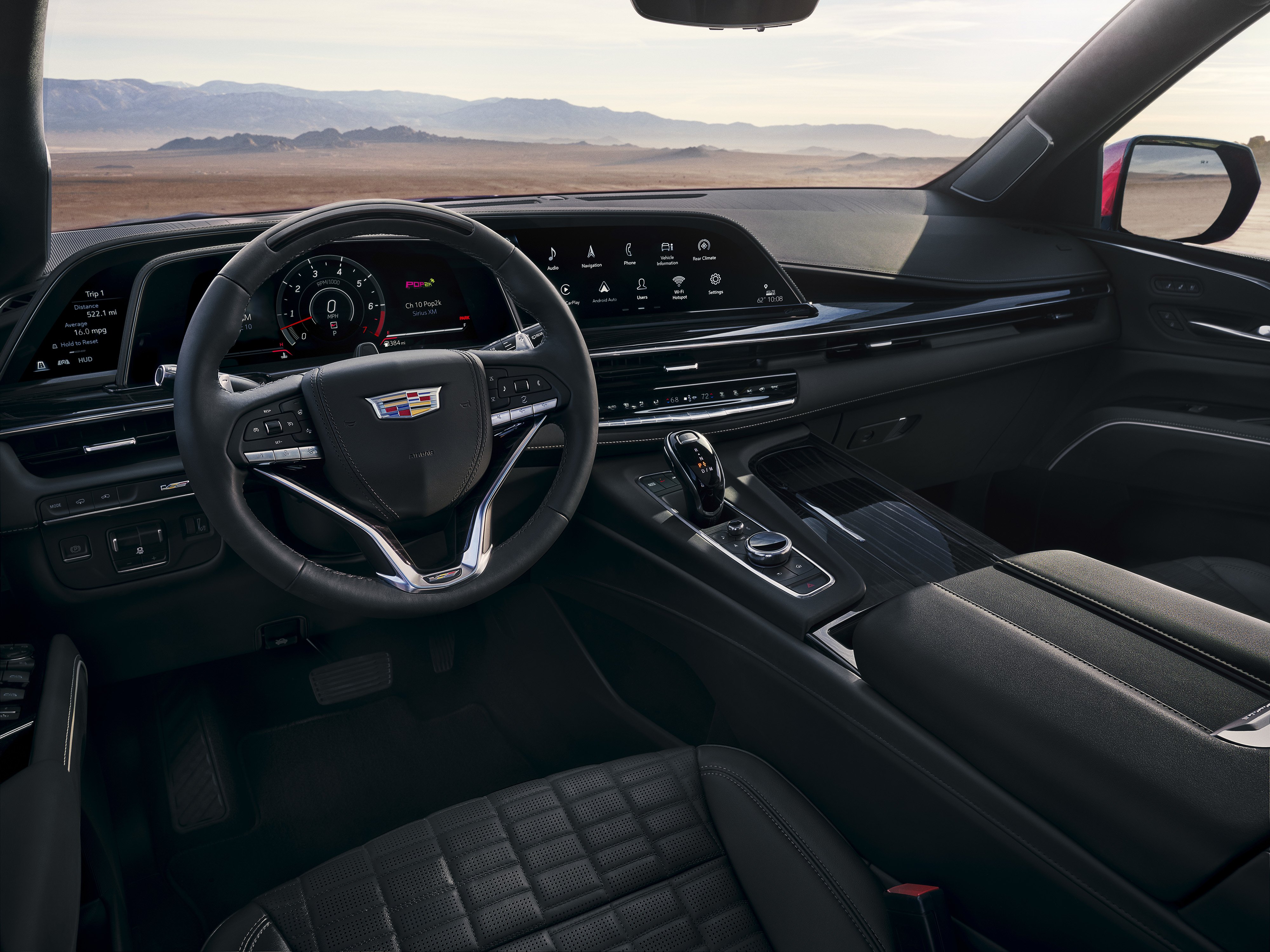 2024 Cadillac Escalade-V interior.