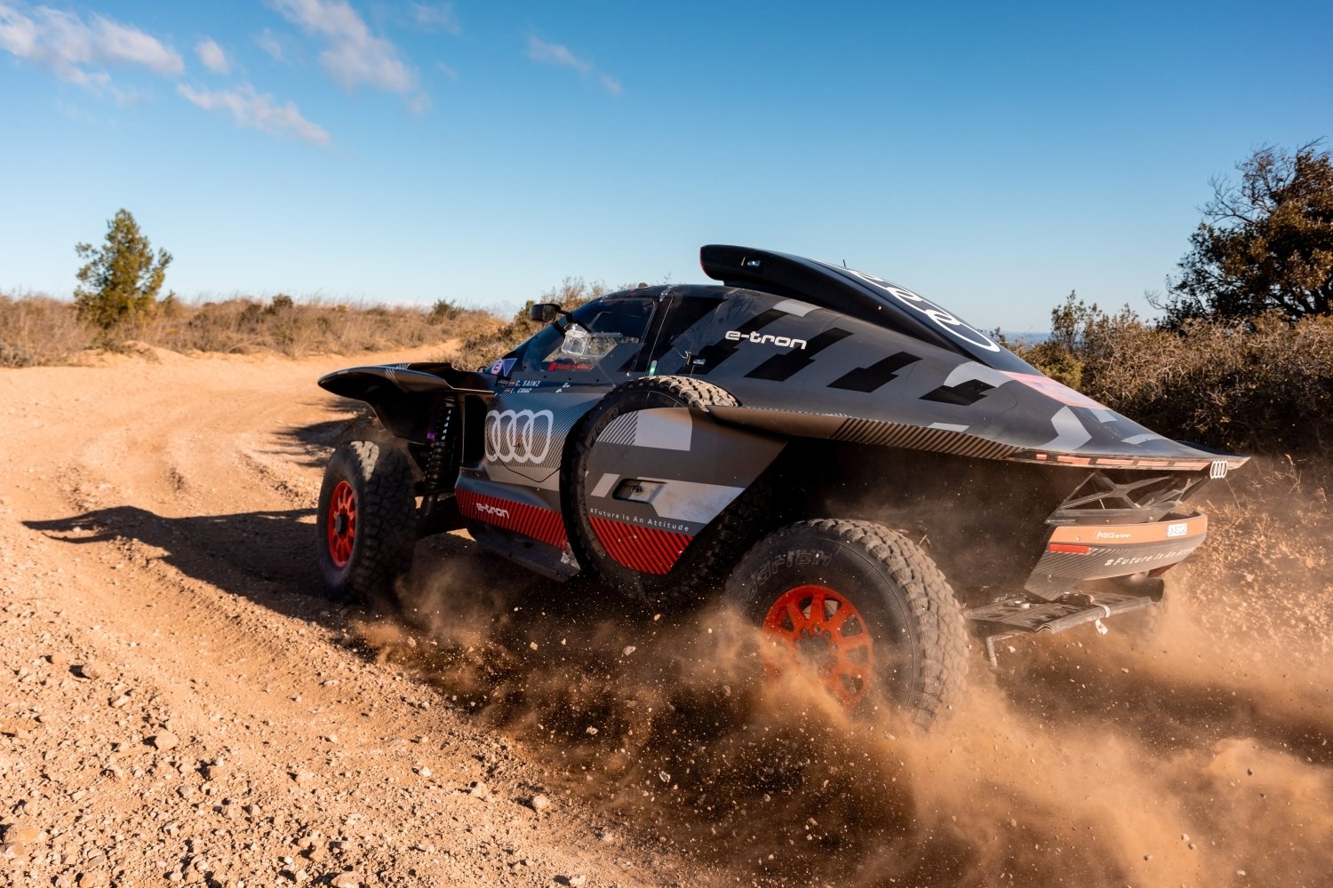 Audi RS Q e-tron at the Dakar Rally.