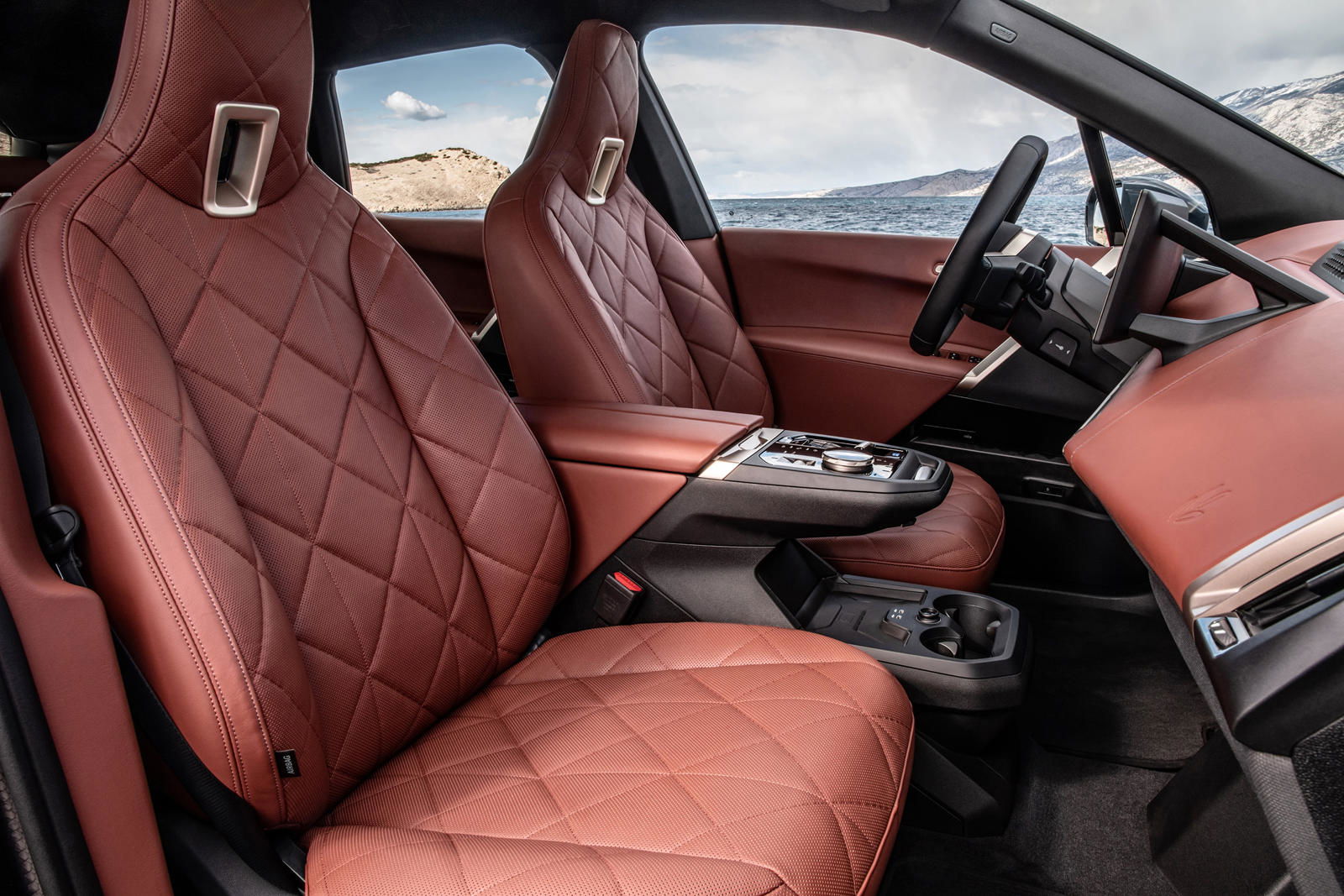 2024 BMW iX interior.