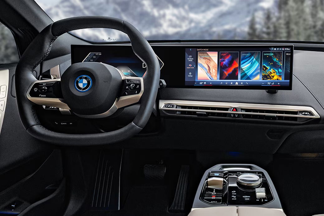 2024 BMW iX infotainment and tech features.