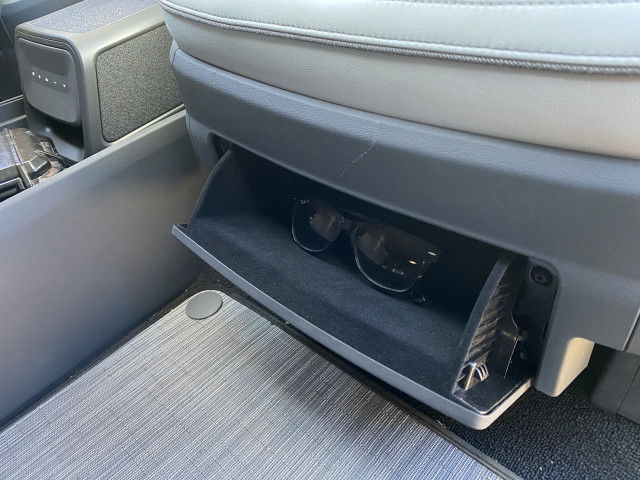 Rivian R1T Front Seat Tip Out Tray.