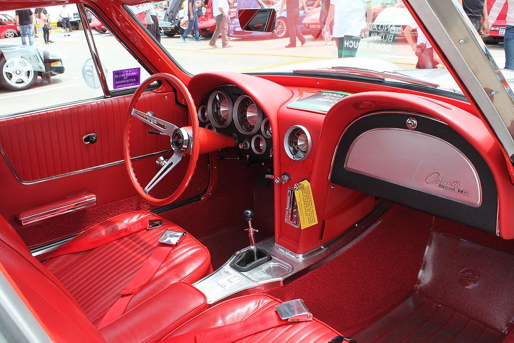 1963 Chevrolet Corvette Sting Ray Z06 interior.