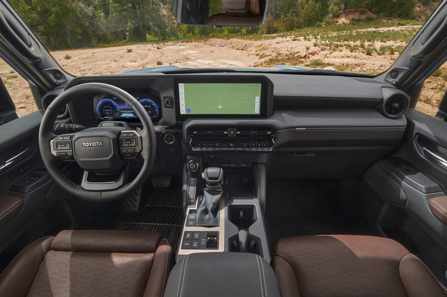 2024 Toyota Land Cruiser updated infotainment system.