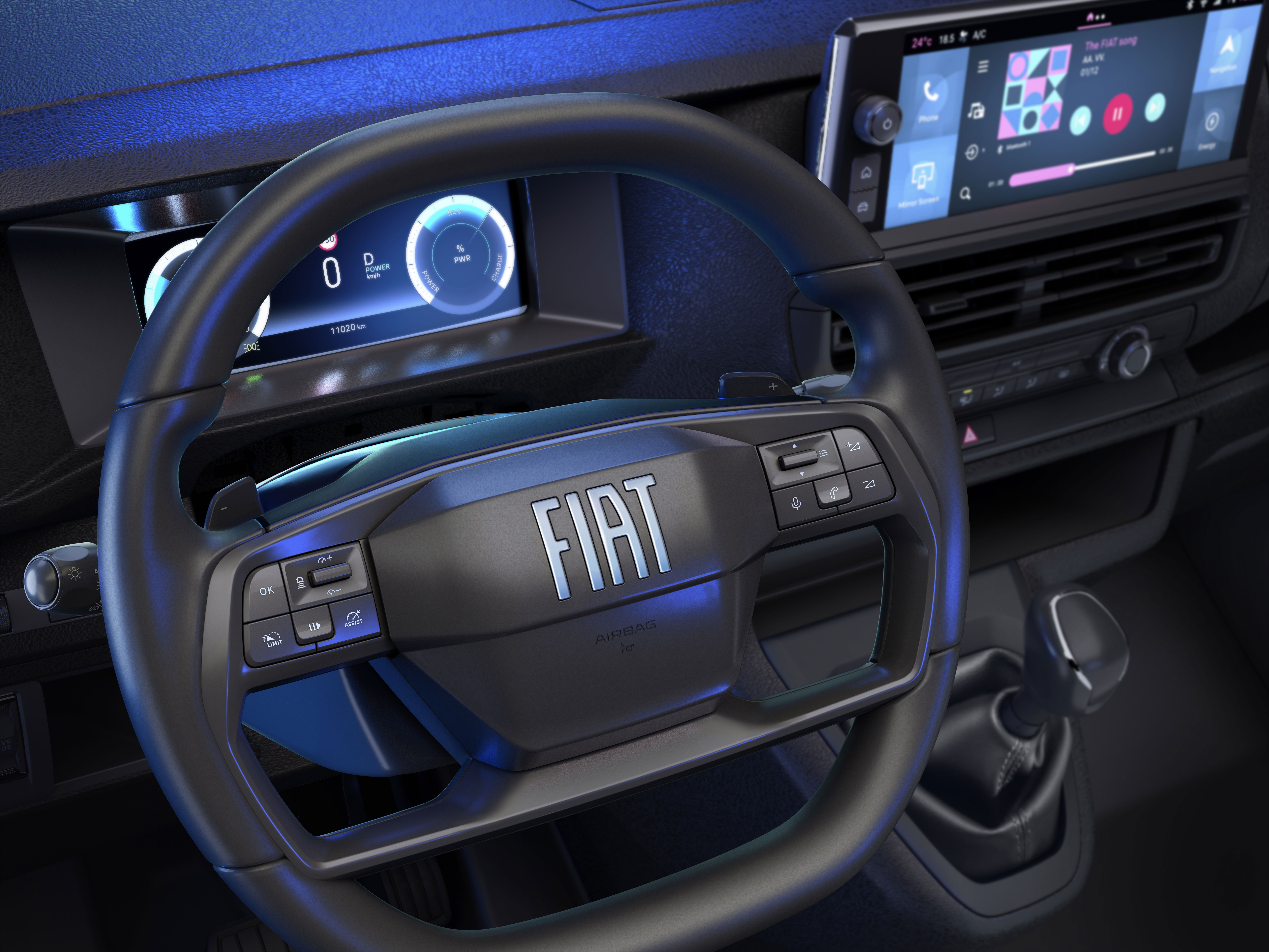 Fiat New Scudo interior.