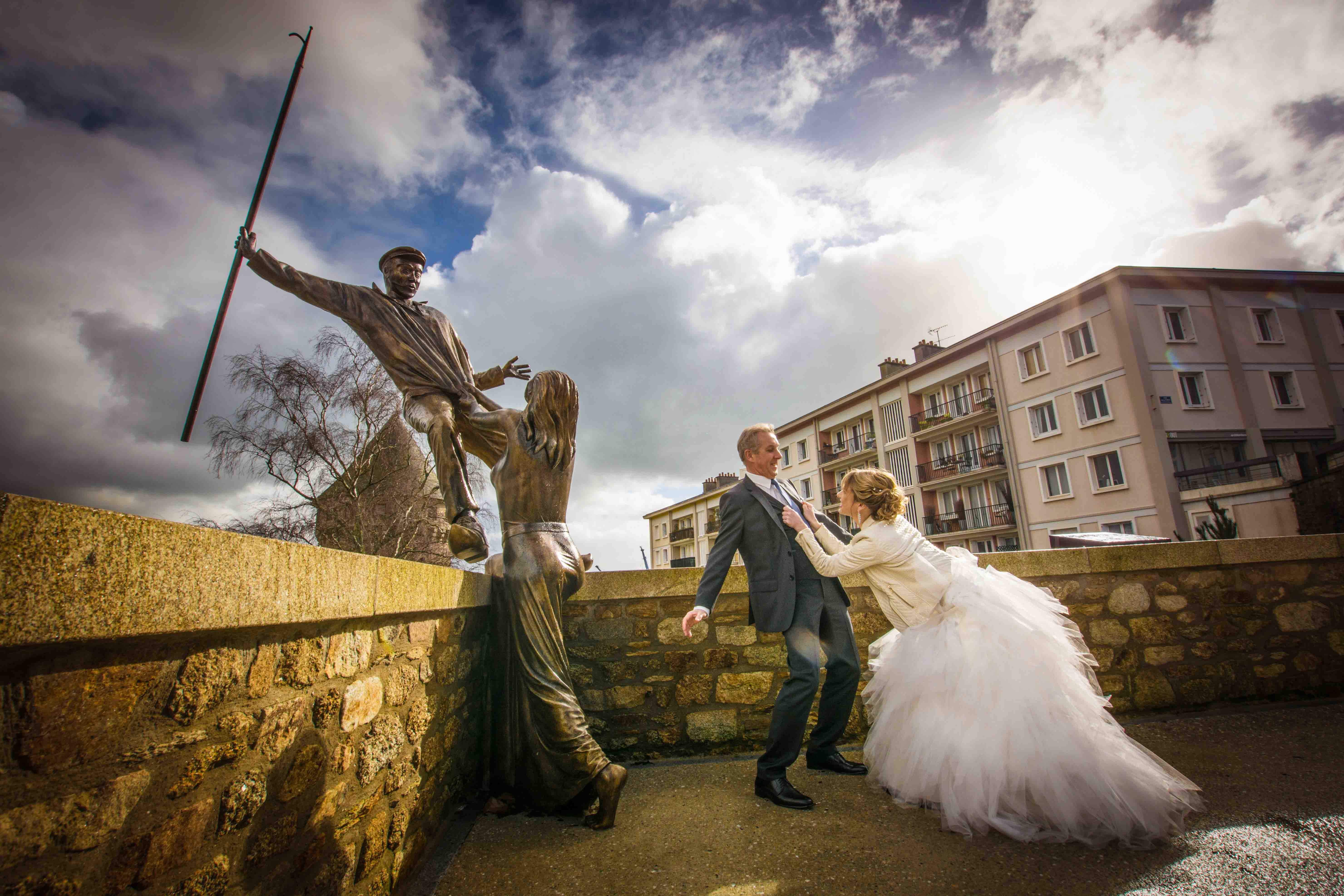 Una boda bretona entre la tierra y el cielo: la unión de Pierre y Sandrine en Brest