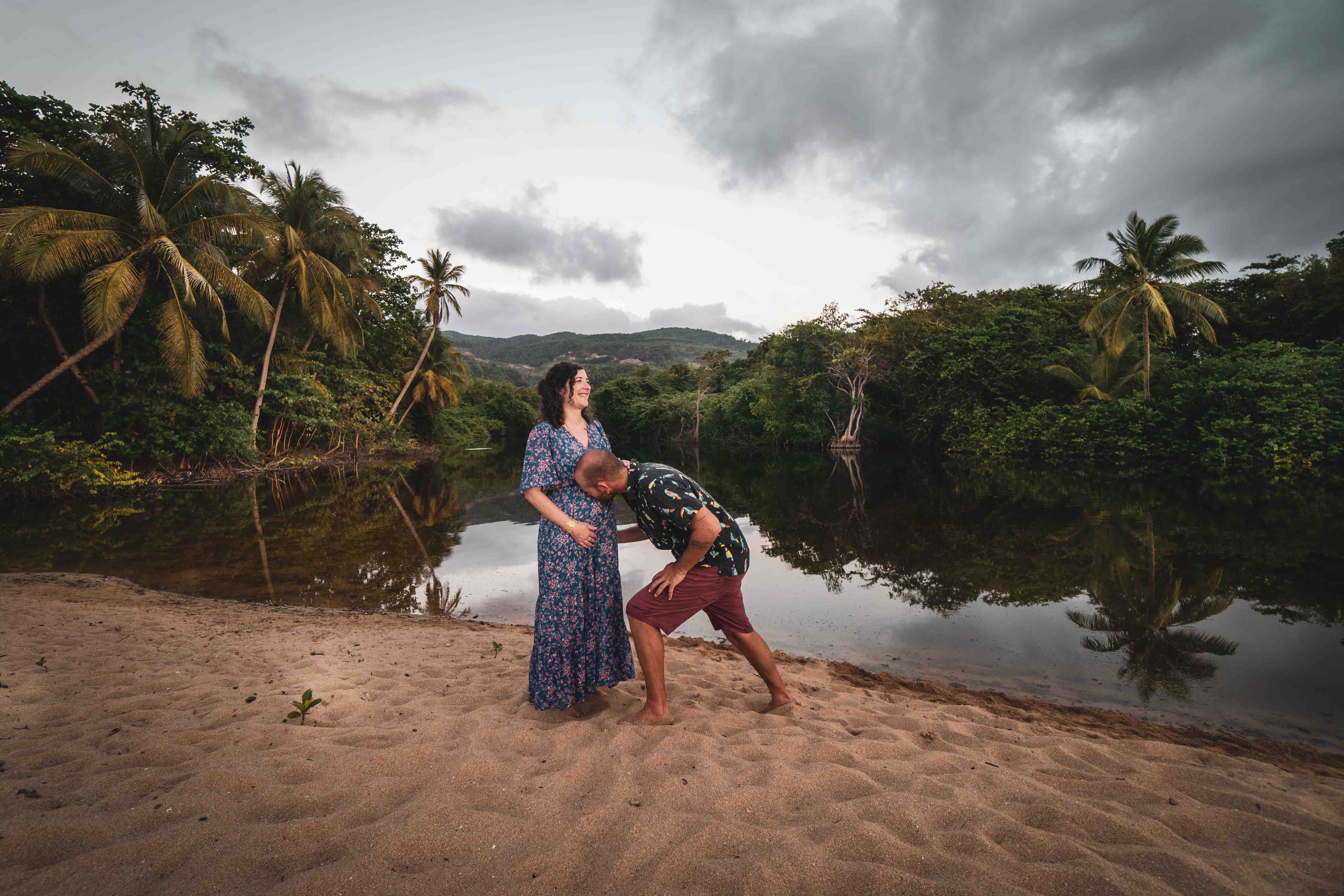 🌴👶🏽 Un moment magique à Grande Anse, Deshaies, Guadeloupe ! 👶🏽🌴