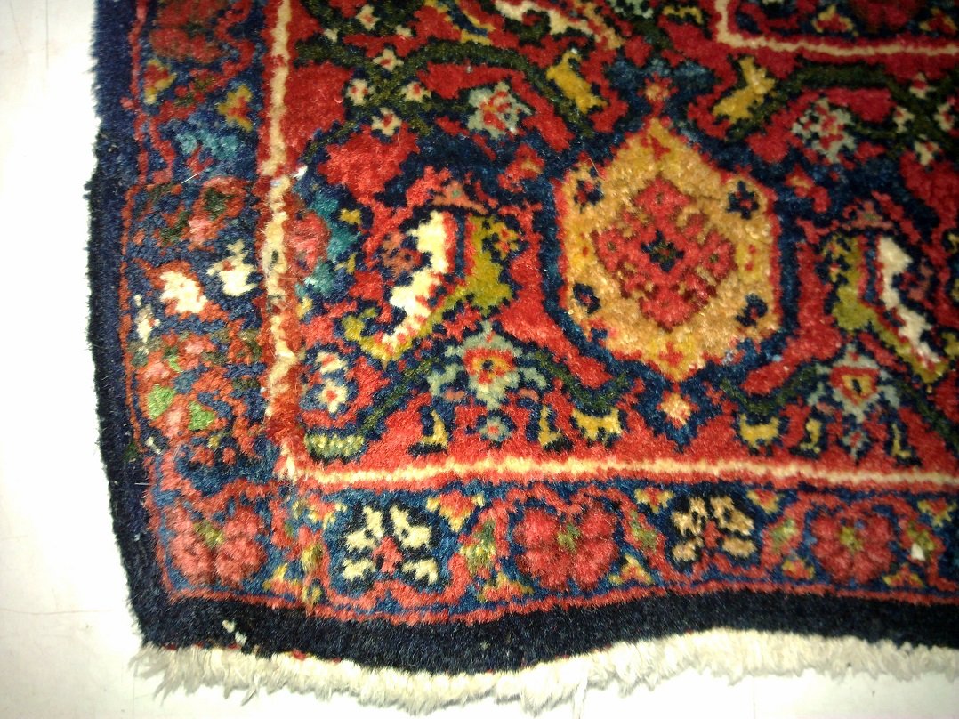 שטיח פרסי סנה לאחר תיקון ושחזור שטיח