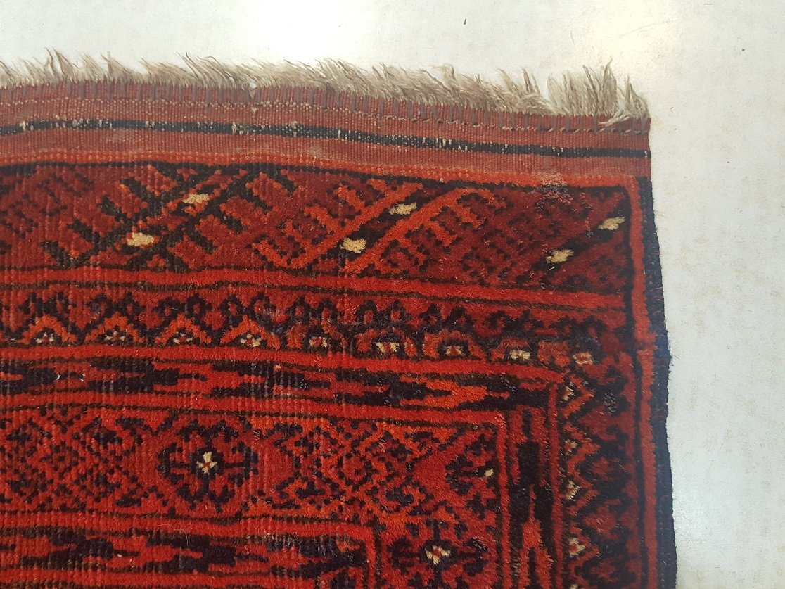 שטיח אפגני לאחר תיקון והשלמת החסר