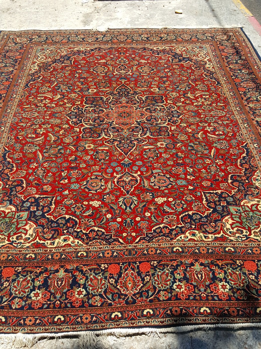 שטיח פרסי קשן דביר עתיק ונדיר