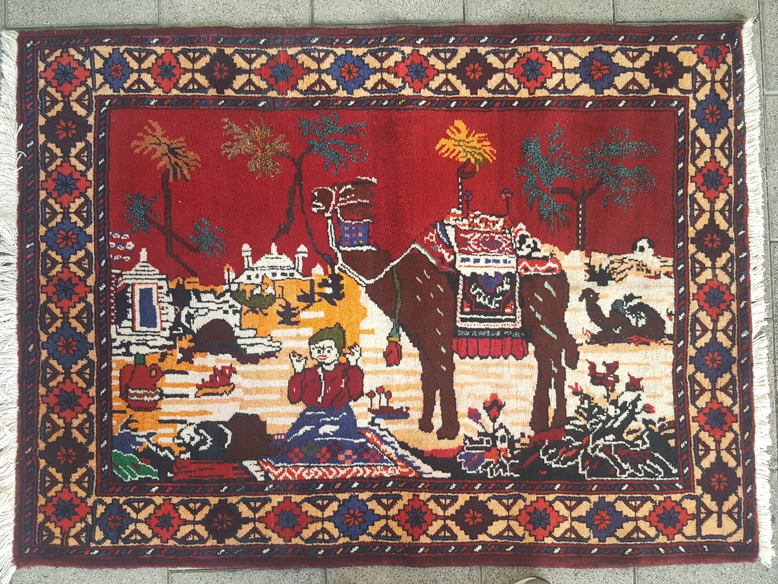 שטיח אפגני תמונה גמל