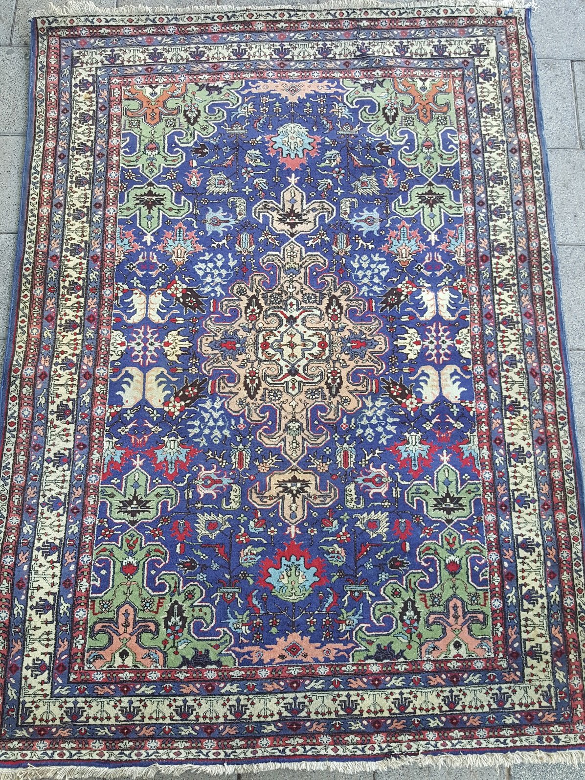שטיח טורקי מנצ'סטר עם משי יוקרתי