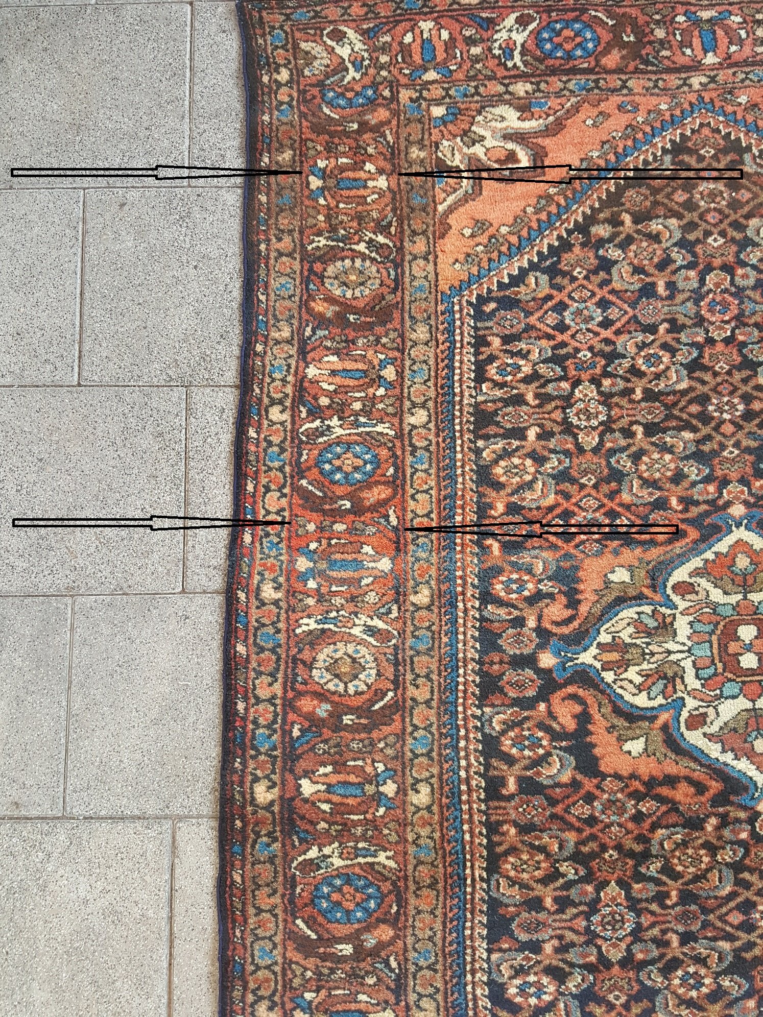 שטיח פרסי בכטיאר עקום